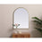Elegant Decor Ayra Metal Frame Arch Mirror 22X30", Brass