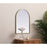 Elegant Decor Ayra Metal Frame Arch Mirror 22X30", Brass