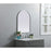 Elegant Decor Ayra Metal Frame Arch Mirror 22X30", Silver