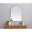Elegant Decor Ayra Metal Frame Arch Mirror 22X30", Silver