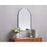 Elegant Decor Ayra Metal Frame Arch Mirror 22X30", Silver