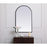 Elegant Decor Ayra Metal Frame Arch Mirror 22X36", Black