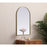 Elegant Decor Ayra Metal Frame Arch Mirror 22X36", Brass