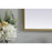 Elegant Decor Ayra Metal Frame Arch Mirror 22X36", Brass