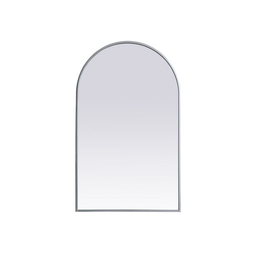 Elegant Decor Ayra Metal Frame Arch Mirror 22X36", Silver - MR1A2236SIL