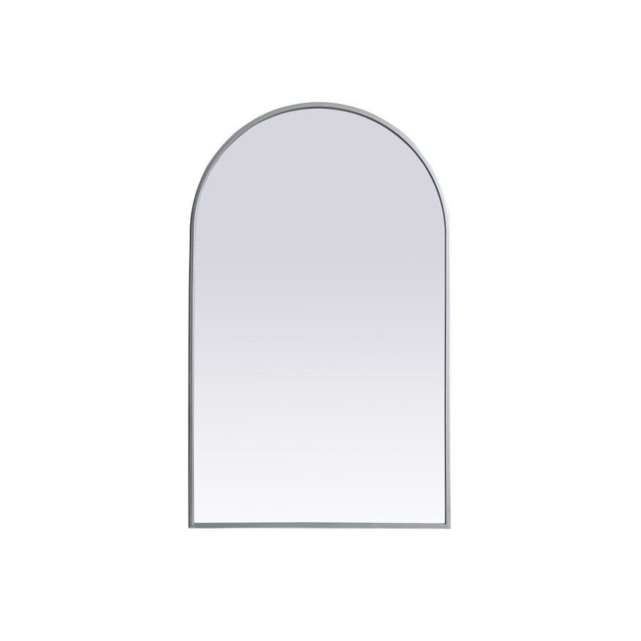 Elegant Decor Ayra Metal Frame Arch Mirror 22X36", Silver - MR1A2236SIL