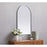 Elegant Decor Ayra Metal Frame Arch Mirror 22X36", Silver