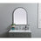 Elegant Decor Ayra Metal Frame Arch Mirror 24X30", Black