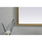 Elegant Decor Ayra Metal Frame Arch Mirror 24X30", Brass