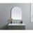 Elegant Decor Ayra Metal Frame Arch Mirror 24X30", Silver