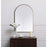Elegant Decor Ayra Metal Frame Arch Mirror 24X36", Brass