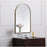 Elegant Decor Ayra Metal Frame Arch Mirror 24X36", Brass