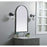 Elegant Decor Ayra Metal Frame Arch Mirror 24X40", Black