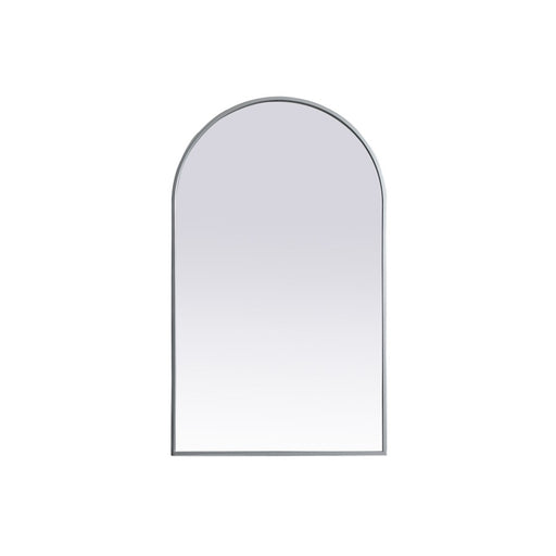 Elegant Decor Ayra Metal Frame Arch Mirror 24X40", Silver - MR1A2440SIL
