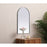 Elegant Decor Ayra Metal Frame Arch Mirror 24X40", Silver