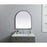 Elegant Decor Ayra Metal Frame Arch Mirror 27X30", Black
