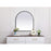 Elegant Decor Ayra Metal Frame Arch Mirror 27X30", Black