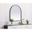 Elegant Decor Ayra Metal Frame Arch Mirror 27X30", Black