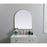 Elegant Decor Ayra Metal Frame Arch Mirror 27X30", Brass