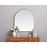 Elegant Decor Ayra Metal Frame Arch Mirror 27X30", Brass