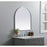 Elegant Decor Ayra Metal Frame Arch Mirror 27X30", Silver