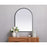 Elegant Decor Ayra Metal Frame Arch Mirror 27X36", Black