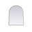 Elegant Decor Ayra Metal Frame Arch Mirror 27X36", Brass