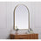 Elegant Decor Ayra Metal Frame Arch Mirror 27X36", Brass