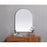 Elegant Decor Ayra Metal Frame Arch Mirror 27X36", Silver