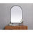 Elegant Decor Ayra Metal Frame Arch Mirror 27X40", Black