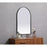 Elegant Decor Ayra Metal Frame Arch Mirror 27X40", Black