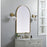 Elegant Decor Ayra Metal Frame Arch Mirror 27X40", Brass