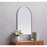 Elegant Decor Ayra Metal Frame Arch Mirror 27X40", Silver