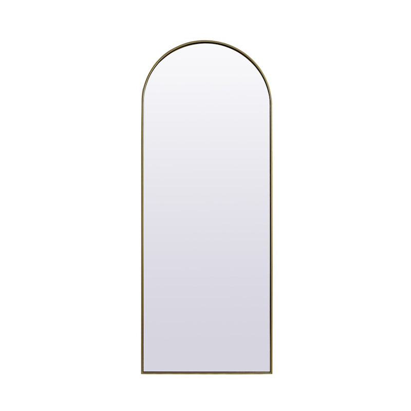 Elegant Decor Ayra Arch Full Length Mirror 28X74", Brass