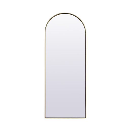Elegant Decor Ayra Arch Full Length Mirror 28X74", Brass - MR1A2874BRS