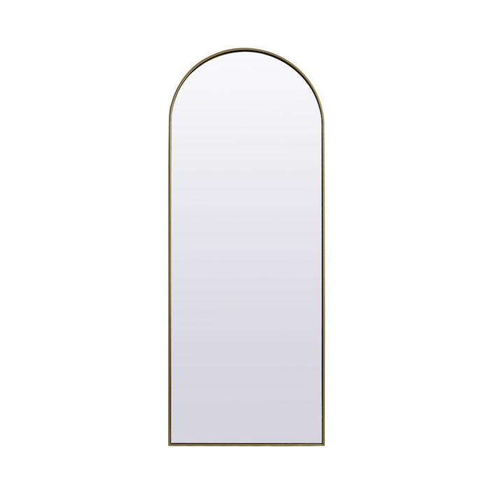 Elegant Decor Ayra Arch Full Length Mirror 28X74", Brass