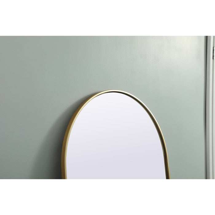 Elegant Decor Ayra Arch Full Length Mirror 28X74", Brass