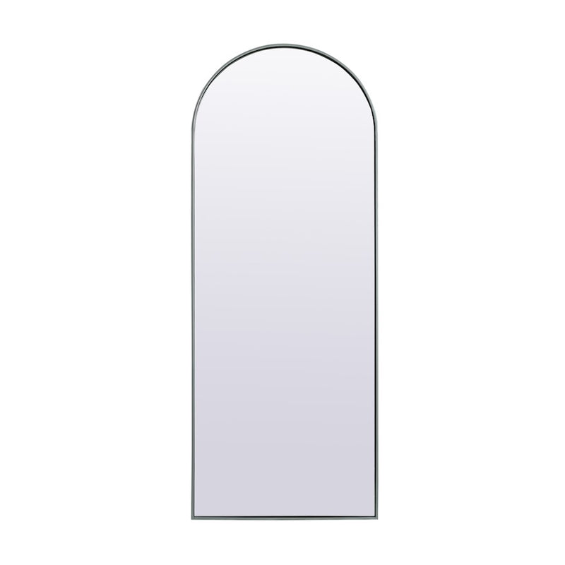 Elegant Decor Ayra Arch Full Length Mirror 28X74", Silver