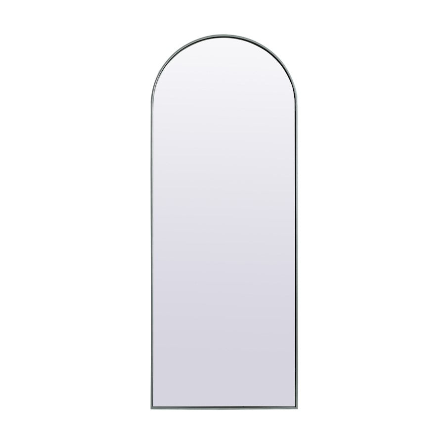 Elegant Decor Ayra Arch Full Length Mirror 28X74", Silver