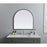 Elegant Decor Ayra Metal Frame Arch Mirror 30X30", Black