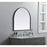 Elegant Decor Ayra Metal Frame Arch Mirror 30X30", Black