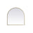 Elegant Decor Ayra Metal Frame Arch Mirror 30X30", Brass
