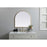 Elegant Decor Ayra Metal Frame Arch Mirror 30X30", Brass