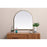 Elegant Decor Ayra Metal Frame Arch Mirror 30X30", Brass