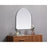 Elegant Decor Ayra Metal Frame Arch Mirror 30X30", Silver
