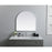 Elegant Decor Ayra Metal Frame Arch Mirror 30X30", Silver