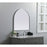 Elegant Decor Ayra Metal Frame Arch Mirror 30X30", Silver