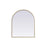 Elegant Decor Ayra Metal Frame Arch Mirror 30X36", Brass