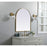 Elegant Decor Ayra Metal Frame Arch Mirror 30X36", Brass