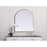 Elegant Decor Ayra Metal Frame Arch Mirror 30X36", Brass